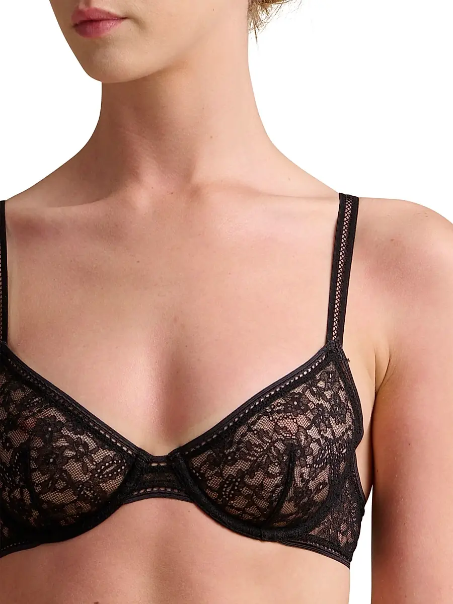 Wolford Women's Lace Demi Bra - Black | Thumbnail 6 Wolford Women's Lace Demi Bra - Black | Thumbnail 6