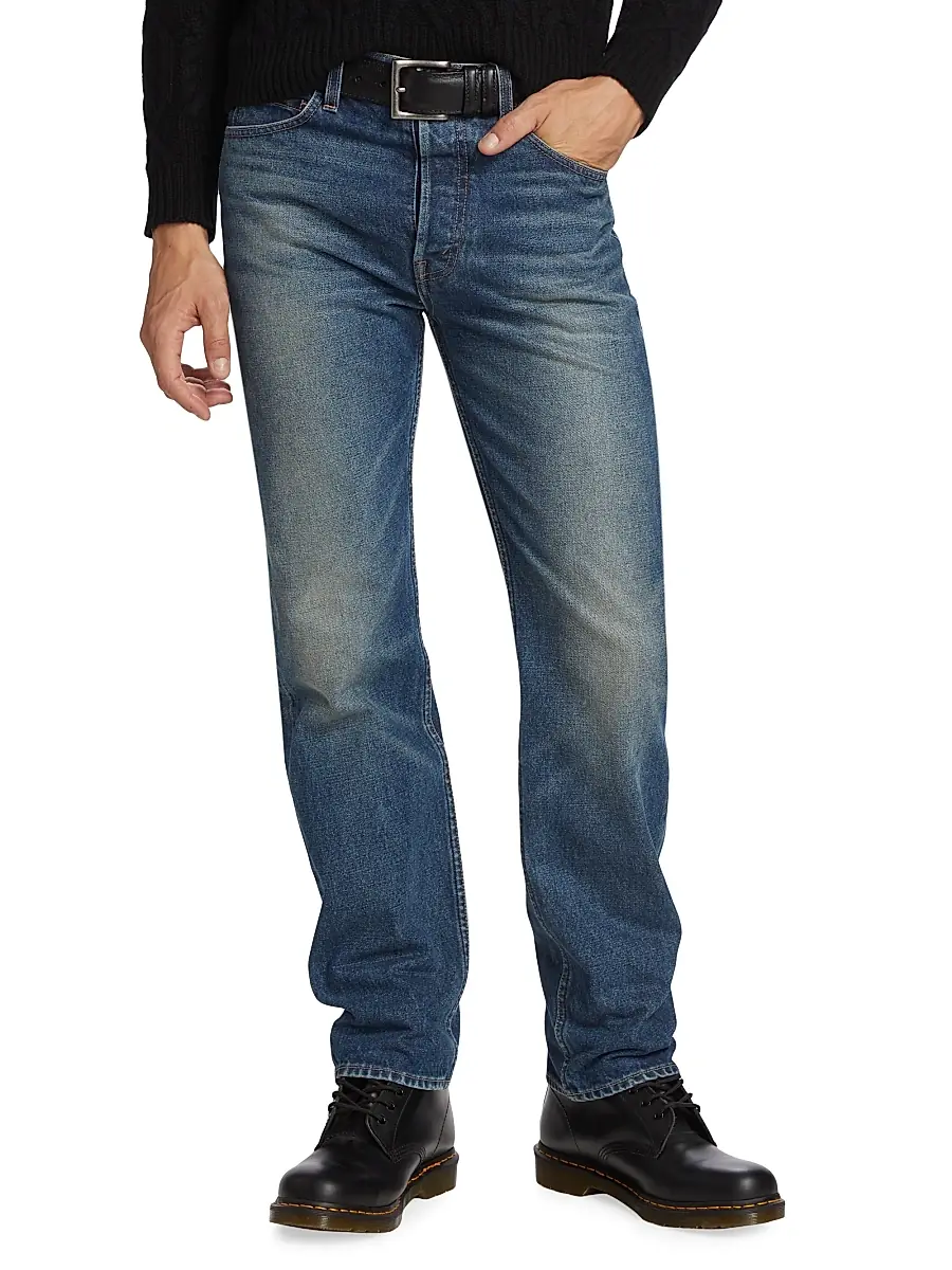 Nili Lotan Men's Billie Straight-Leg Jeans | Thumbnail 3 Nili Lotan Men's Billie Straight-Leg Jeans | Thumbnail 3