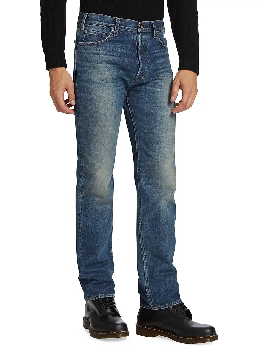 Nili Lotan Men's Billie Straight-Leg Jeans | Thumbnail 4 Nili Lotan Men's Billie Straight-Leg Jeans | Thumbnail 4
