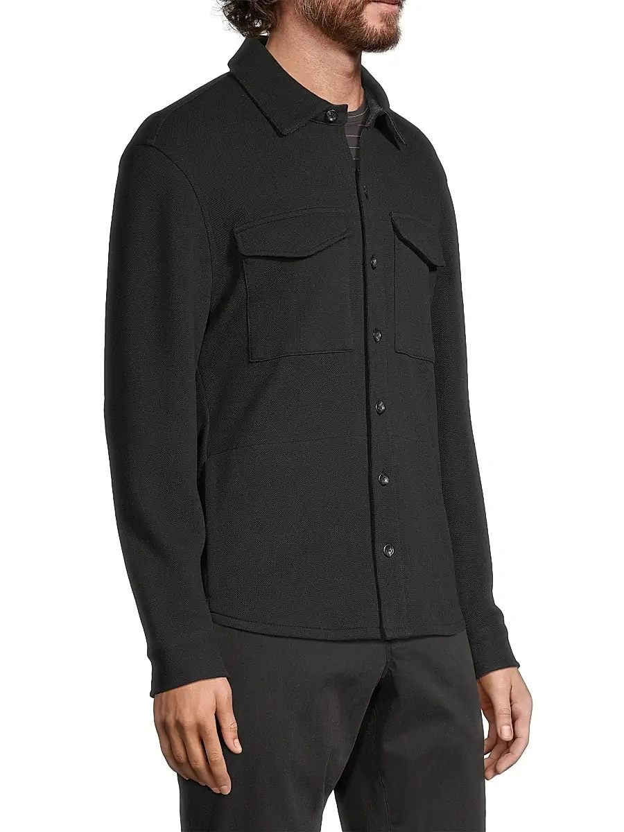 Vince Men's Cotton-Blend Shirt Jacket | Thumbnail 4 Vince Men's Cotton-Blend Shirt Jacket | Thumbnail 4