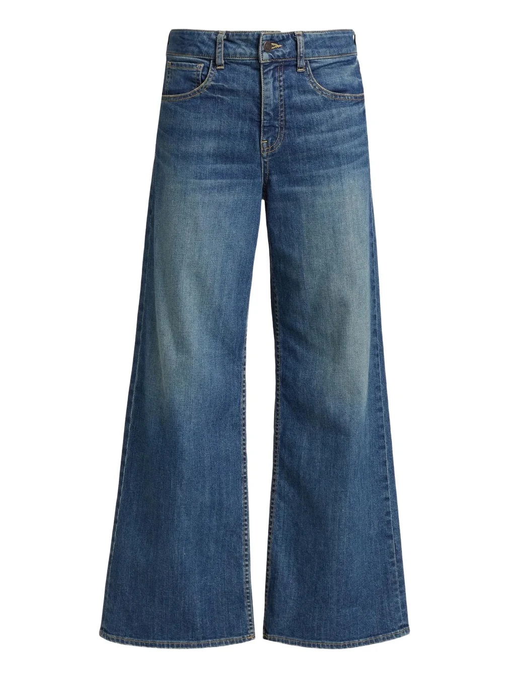Women's Marlene Mid-Rise Cropped Wide-Leg Jeans