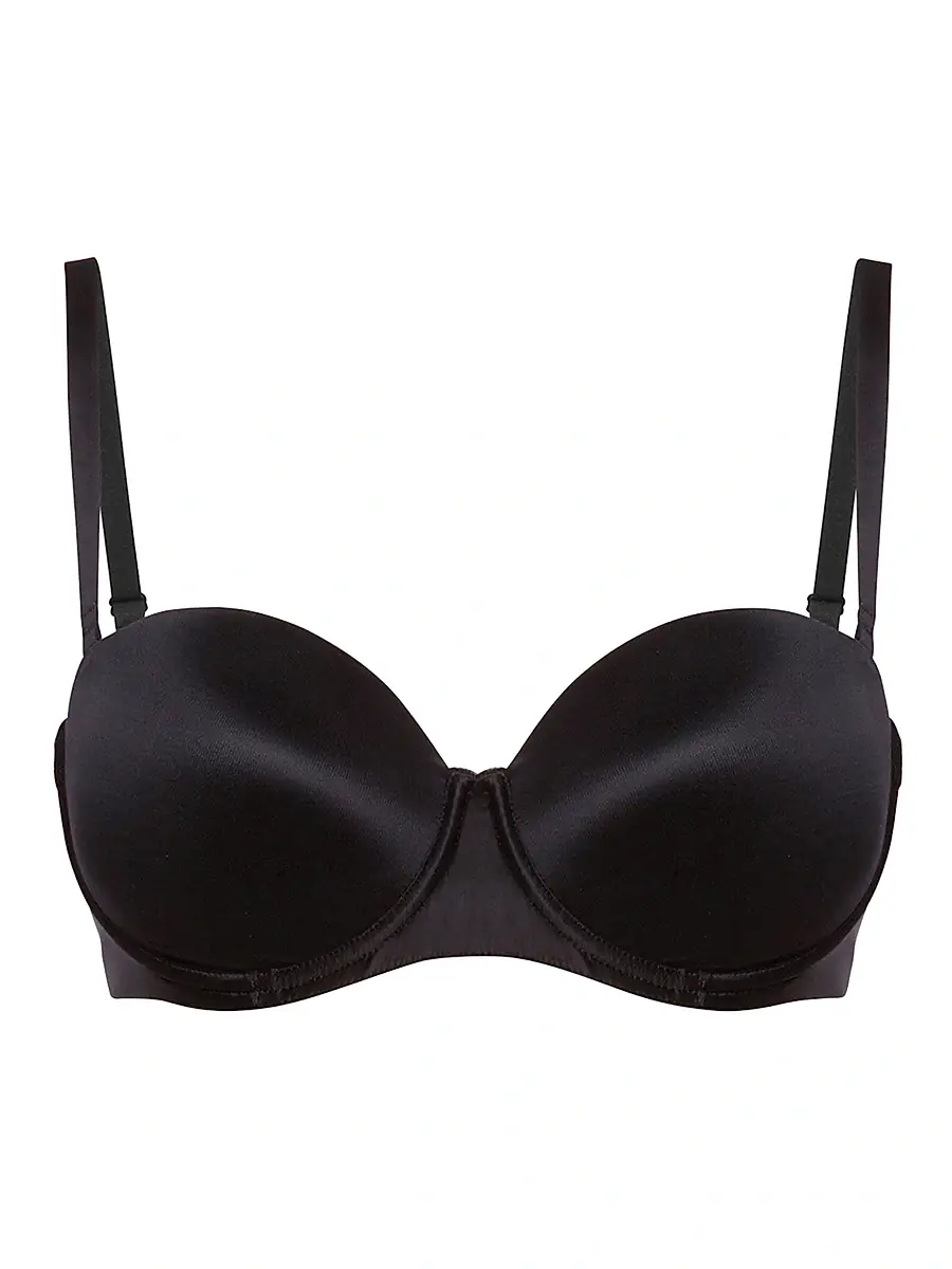 Women's Sheer Touch Bandeau Bra - Black
