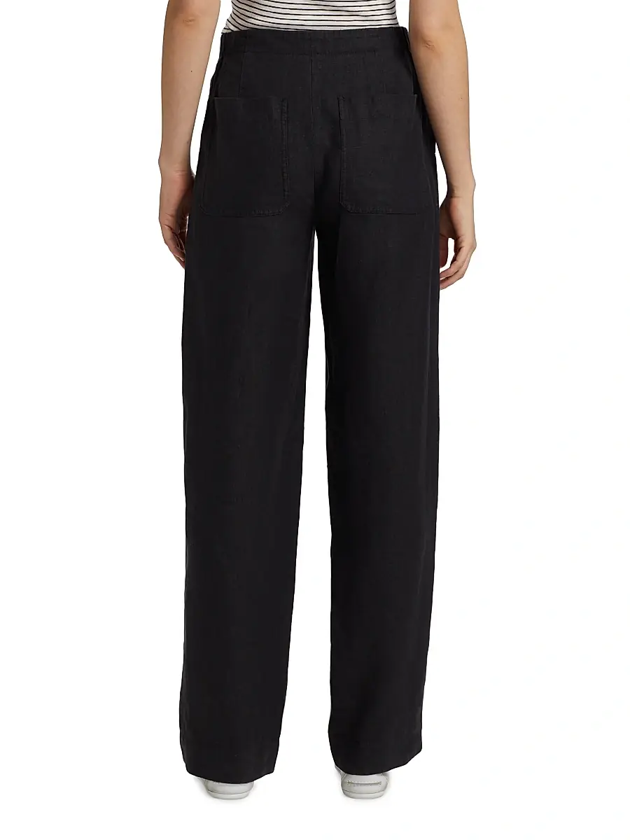 Vince Women's Utility Hemp Straight-Leg Pants | Thumbnail 5
