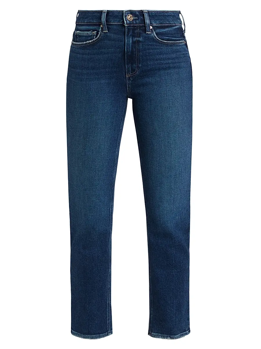 PAIGE Women's Cindy Cropped Straight-Leg Jeans - Arpeggio | Image 1 PAIGE Women's Cindy Cropped Straight-Leg Jeans - Arpeggio | Image 1