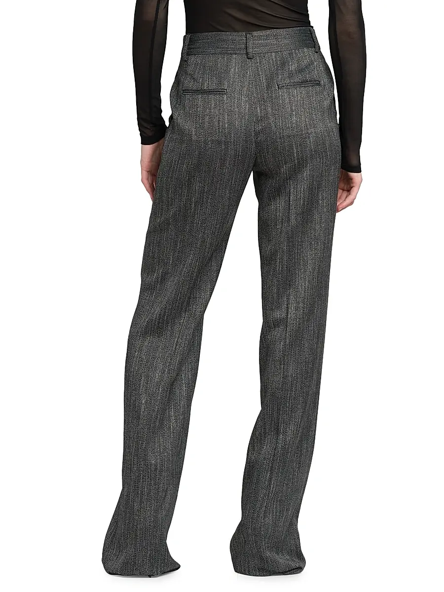 Alberta Ferretti Women's Viscose Straight-Leg Trousers | Thumbnail 5