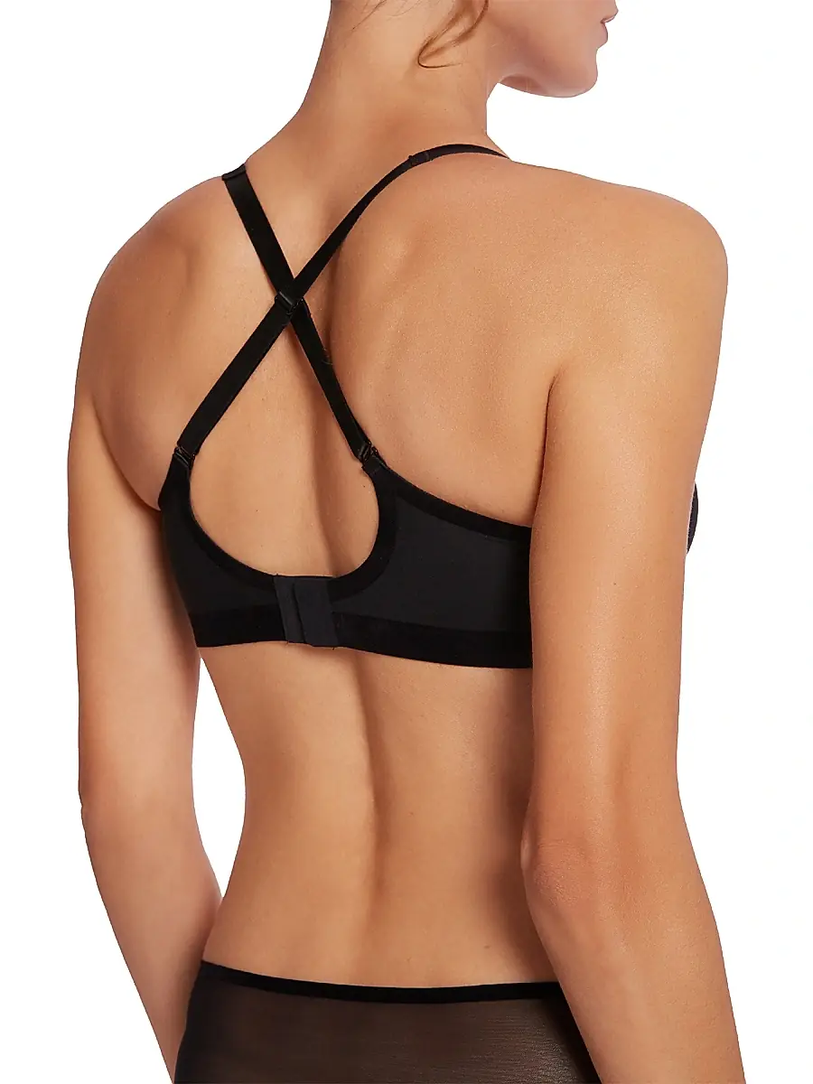 Wolford Women's Tulle Full Bra - Black | Thumbnail 5