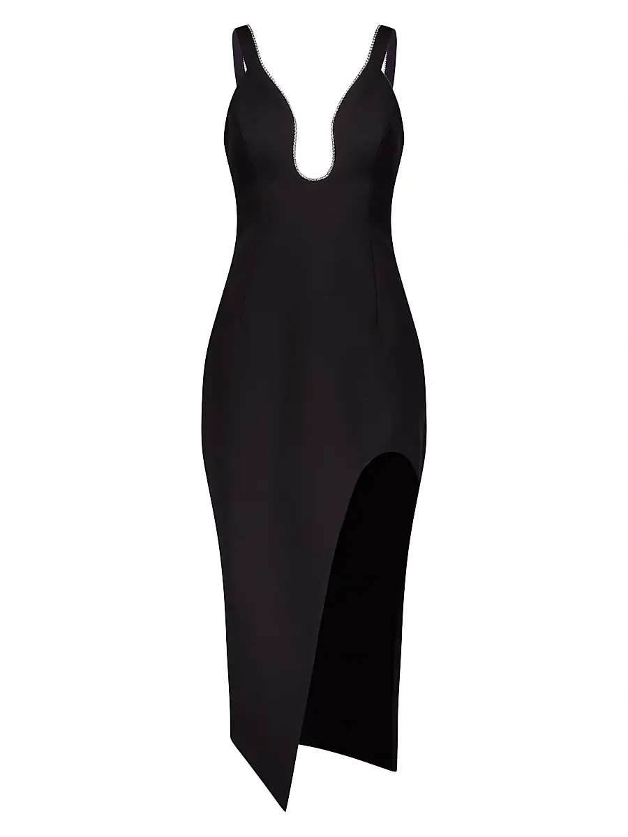 BCBGMAXAZRIA Women's Embellished Sheath Midi-Dress