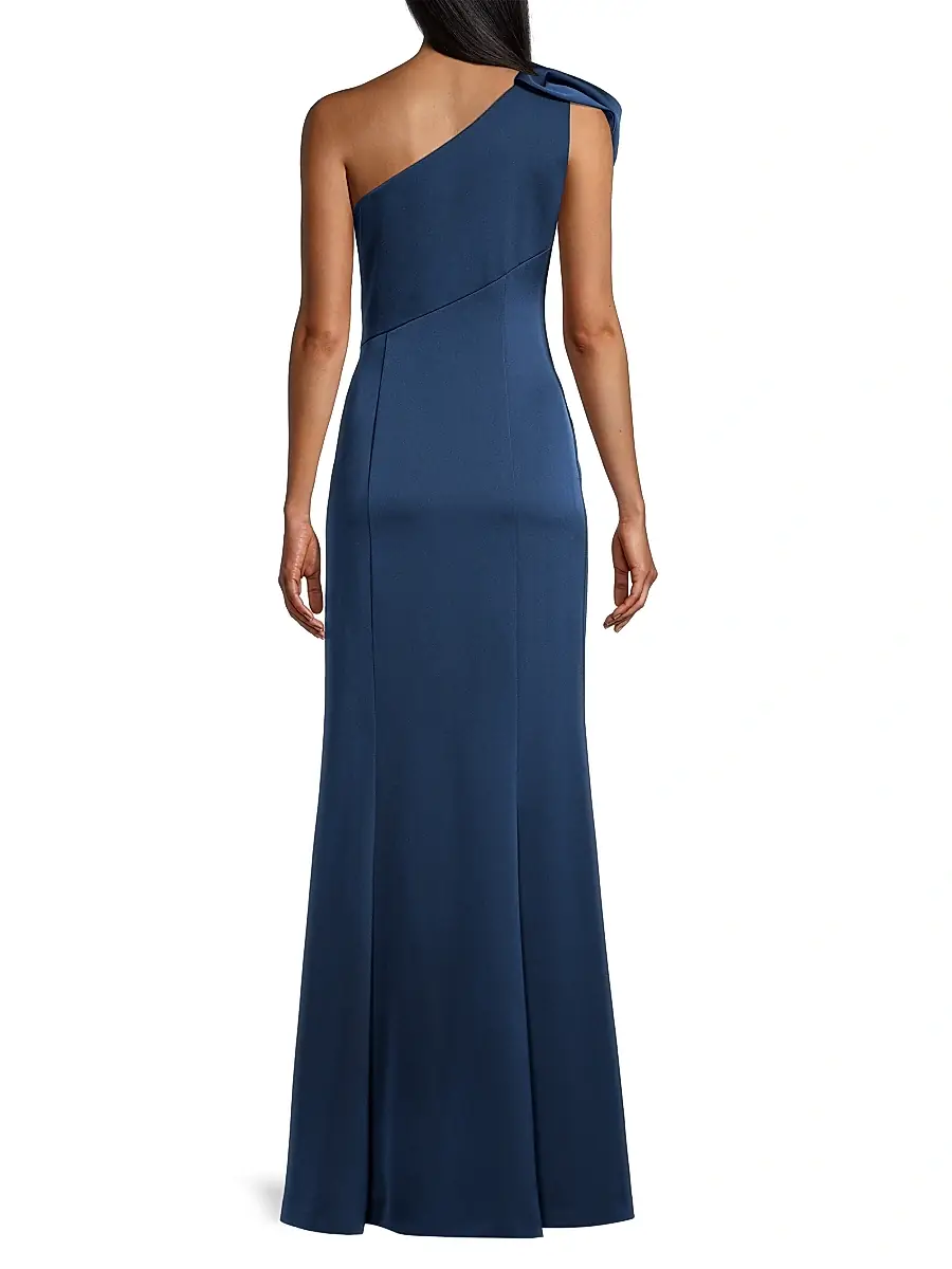 Aidan Mattox Women's One-Shoulder Mermaid Gown | Thumbnail 5 Aidan Mattox Women's One-Shoulder Mermaid Gown | Thumbnail 5