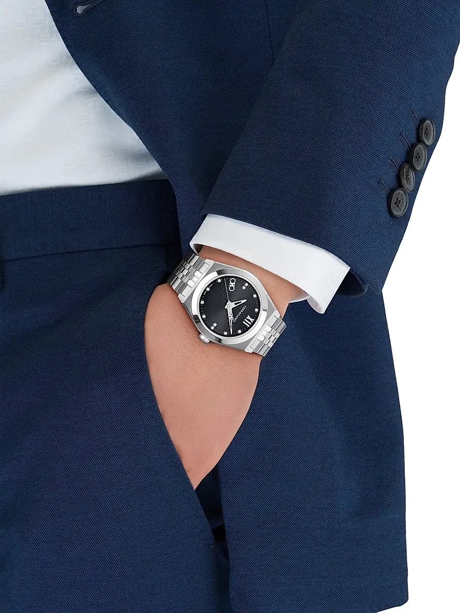 FERRAGAMO Men's Vega New Stainless Steel Bracelet Watch/40MM - Silver Grey | Thumbnail 2