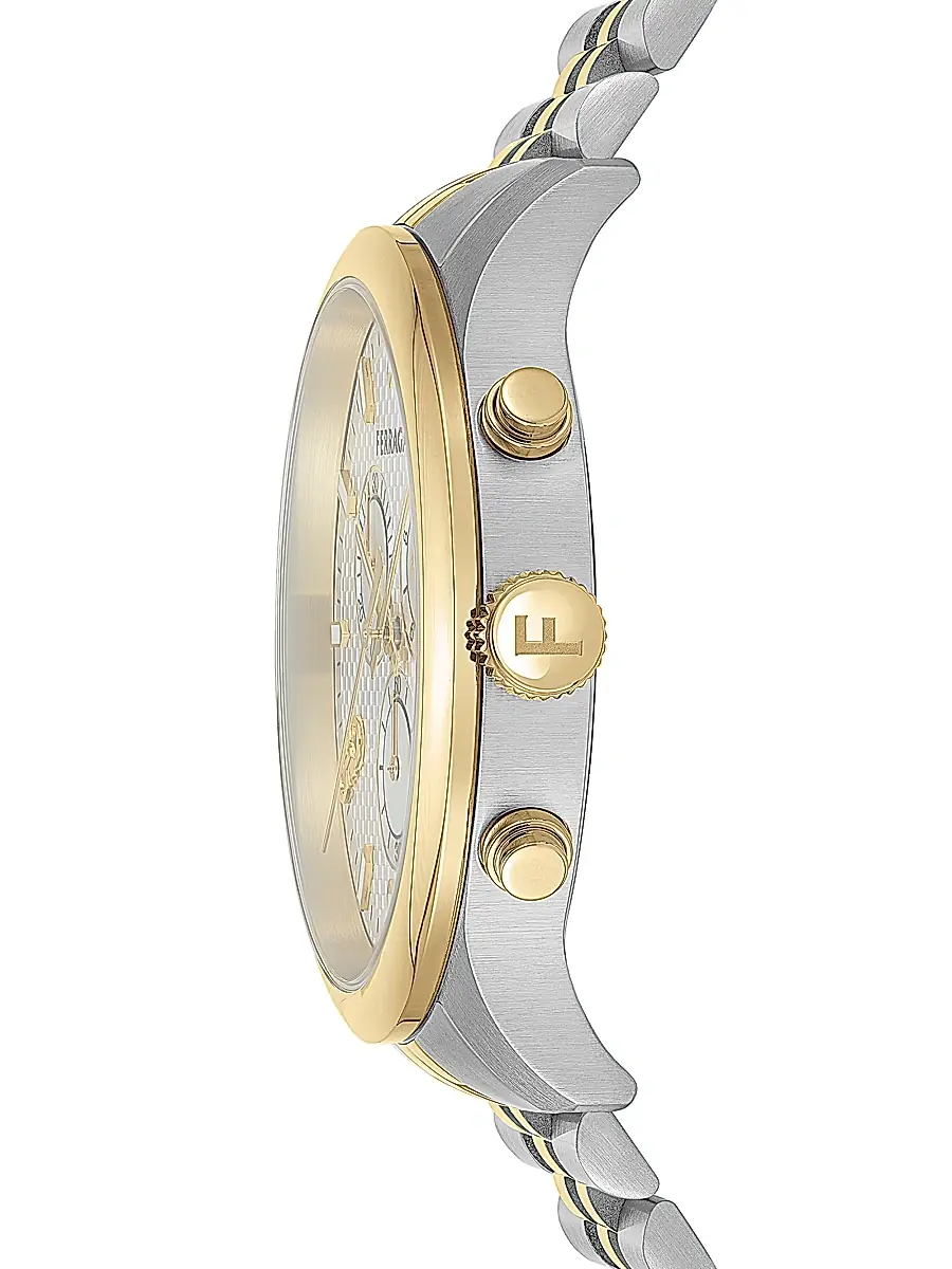 FERRAGAMO Men's Duo Chrono Stainless Steel Bracelet Watch/42MM - Two Tone | Thumbnail 3 FERRAGAMO Men's Duo Chrono Stainless Steel Bracelet Watch/42MM - Two Tone | Thumbnail 3