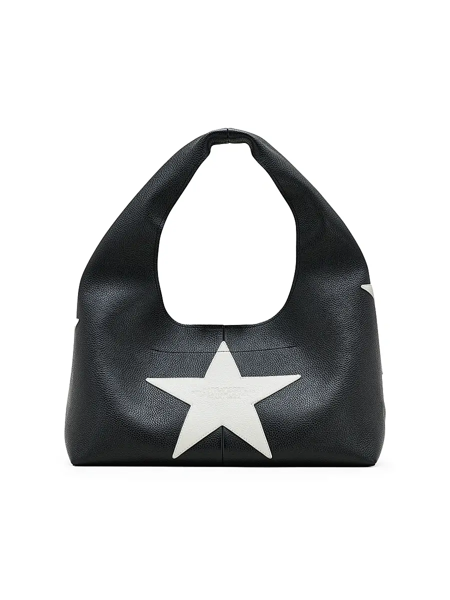 Marc Jacobs Women's The Star Patchwork Leather Sack Bag - Black White | Thumbnail 4 Marc Jacobs Women's The Star Patchwork Leather Sack Bag - Black White | Thumbnail 4