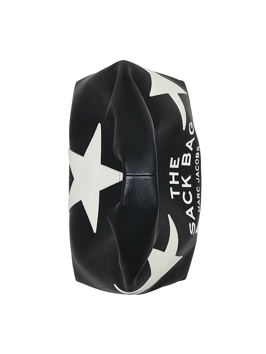 Marc Jacobs Women's The Star Patchwork Leather Sack Bag - Black White | Thumbnail 6 Marc Jacobs Women's The Star Patchwork Leather Sack Bag - Black White | Thumbnail 6