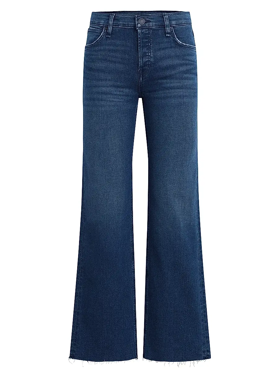 Hudson Jeans Women's Petite Rosie High-Rise Wide-Leg Jeans
