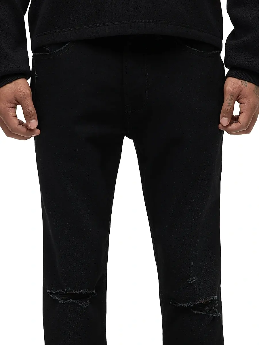 Hudson Jeans Men's Zack Distressed Stretch Skinny Jeans | Thumbnail 7