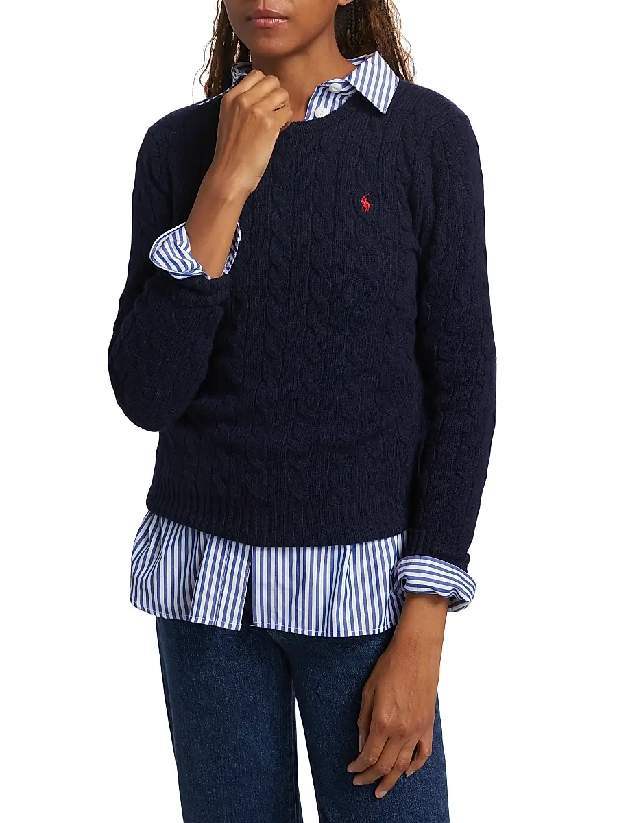 Polo Ralph Lauren Women's Julianna Cable-Knit Sweater | Thumbnail 3