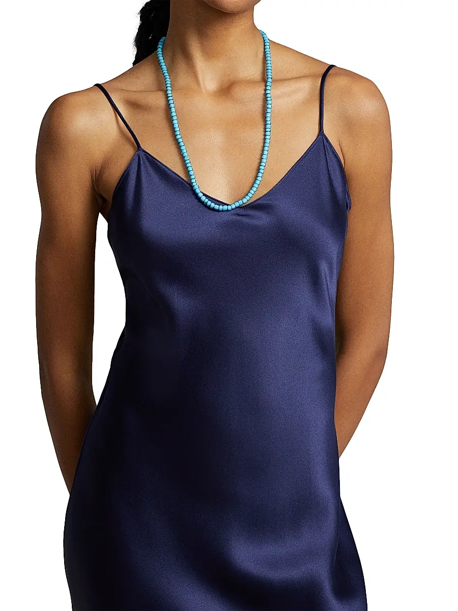 Polo Ralph Lauren Women's Sleeveless Silk Midi-Dress | Thumbnail 5 Polo Ralph Lauren Women's Sleeveless Silk Midi-Dress | Thumbnail 5