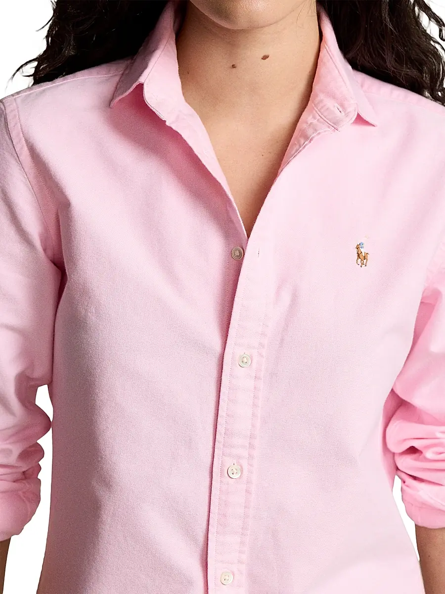 Polo Ralph Lauren Women's Slim-Fit Cotton Oxford Shirt | Thumbnail 5