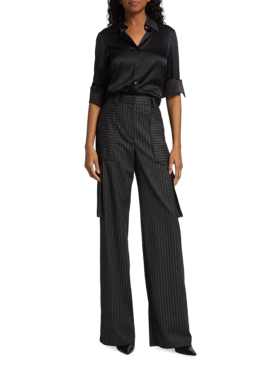 Ramy Brook Women's Victoria Satin Shirt | Thumbnail 2 Ramy Brook Women's Victoria Satin Shirt | Thumbnail 2