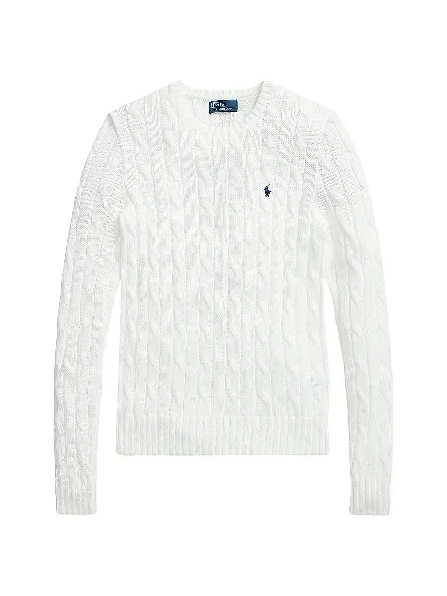 Polo Ralph Lauren Women's Julianna Cable-Knit Pima Cotton Sweater
