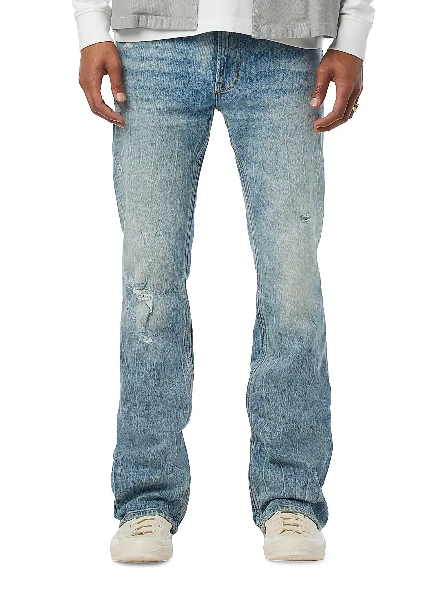 Hudson Jeans Men's Walker Distressed Stretch Flare Jeans | Thumbnail 4 Hudson Jeans Men's Walker Distressed Stretch Flare Jeans | Thumbnail 4