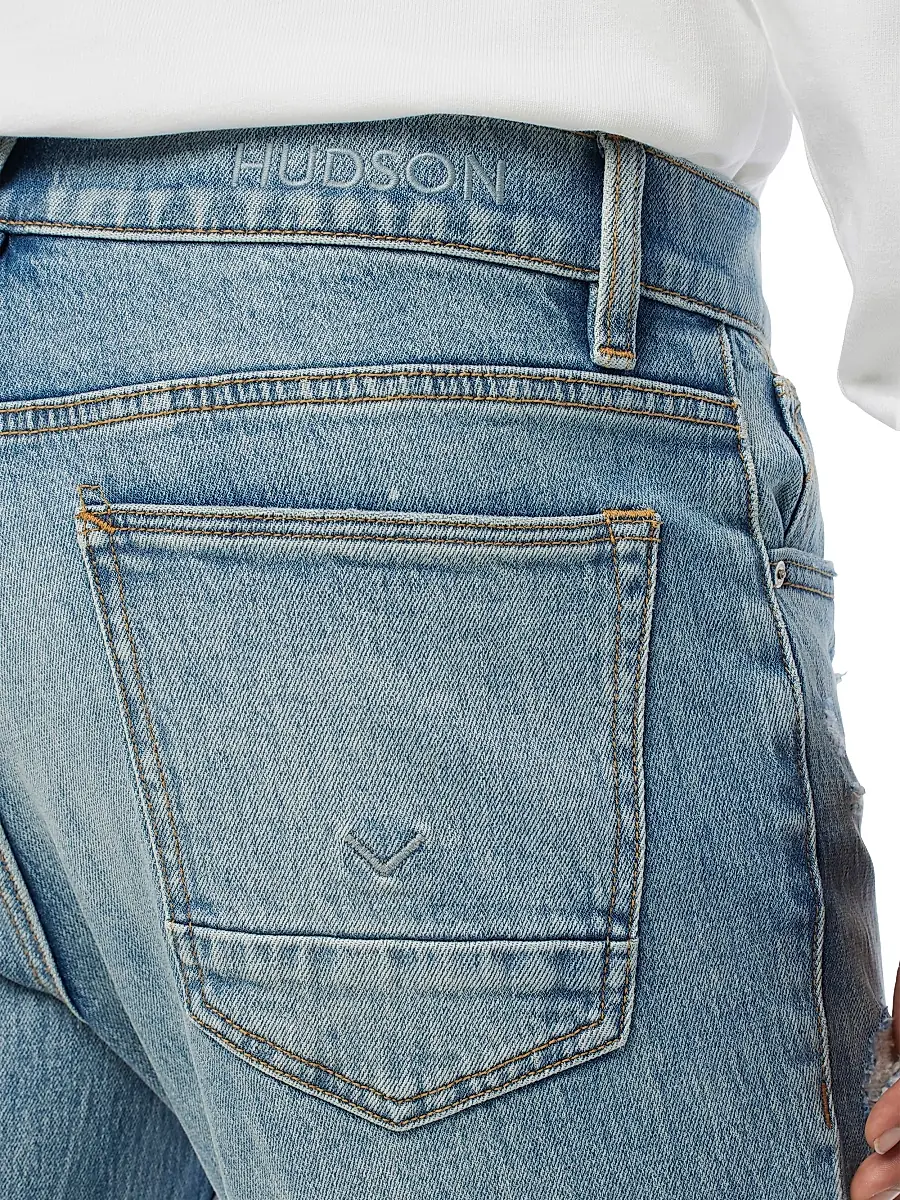Hudson Jeans Men's Walker Distressed Stretch Flare Jeans | Thumbnail 8 Hudson Jeans Men's Walker Distressed Stretch Flare Jeans | Thumbnail 8