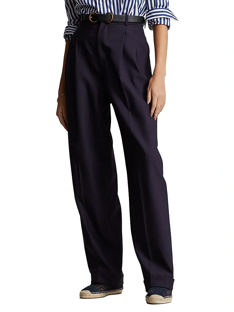 Polo Ralph Lauren Women's Wool Straight-Leg Pants | Thumbnail 3 Polo Ralph Lauren Women's Wool Straight-Leg Pants | Thumbnail 3