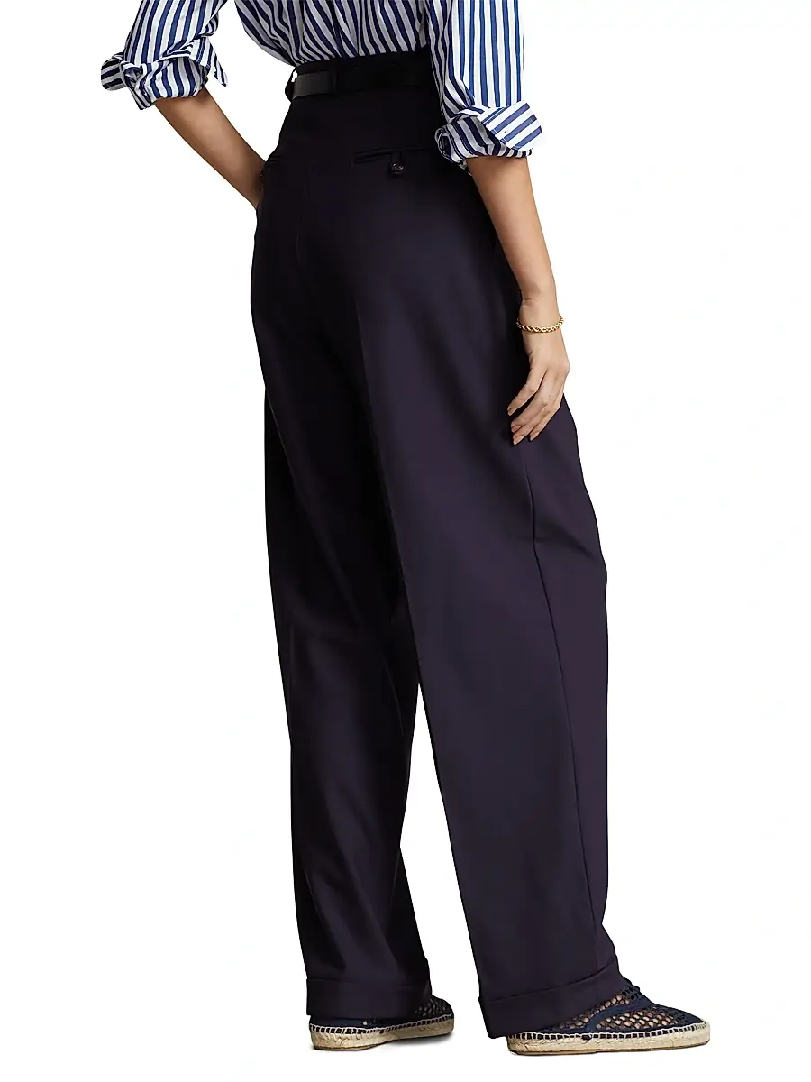 Polo Ralph Lauren Women's Wool Straight-Leg Pants | Thumbnail 4 Polo Ralph Lauren Women's Wool Straight-Leg Pants | Thumbnail 4