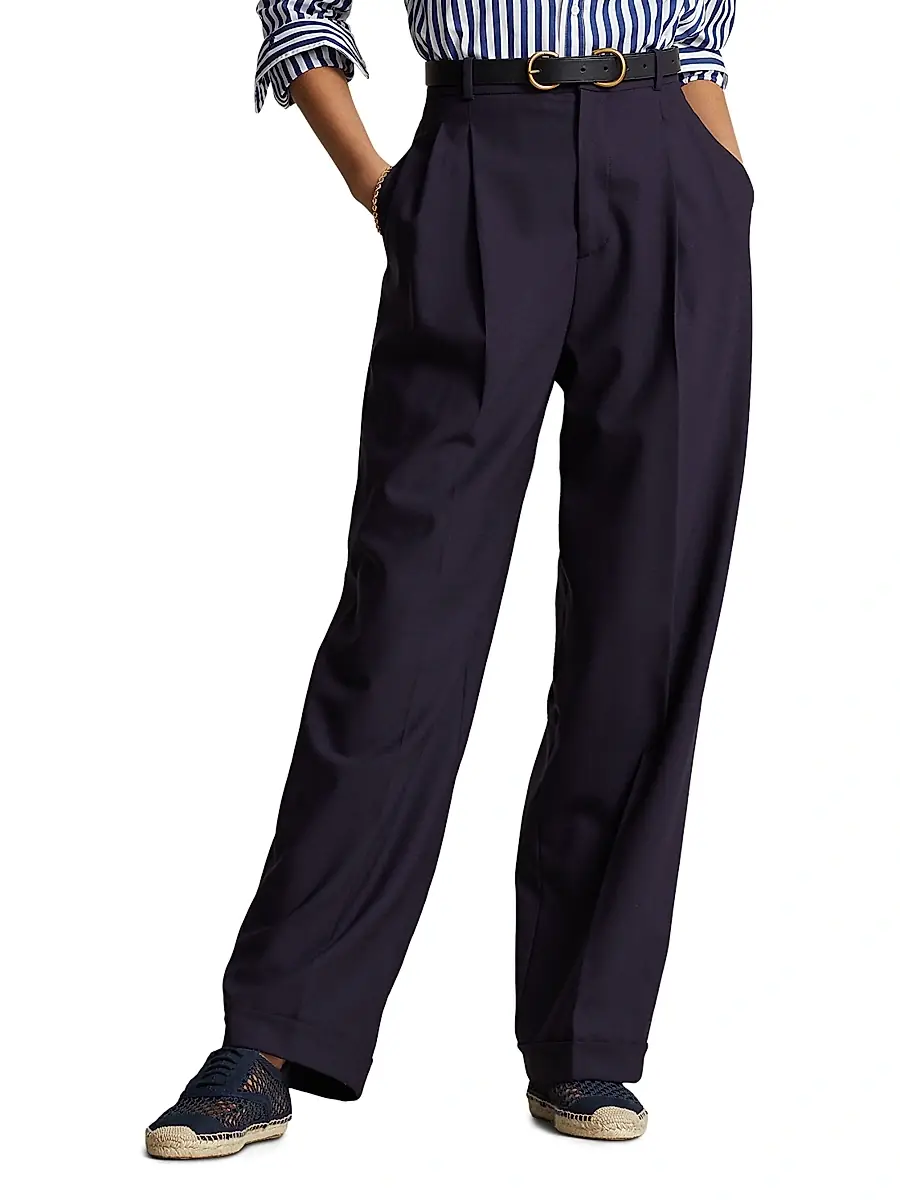 Polo Ralph Lauren Women's Wool Straight-Leg Pants | Thumbnail 5 Polo Ralph Lauren Women's Wool Straight-Leg Pants | Thumbnail 5