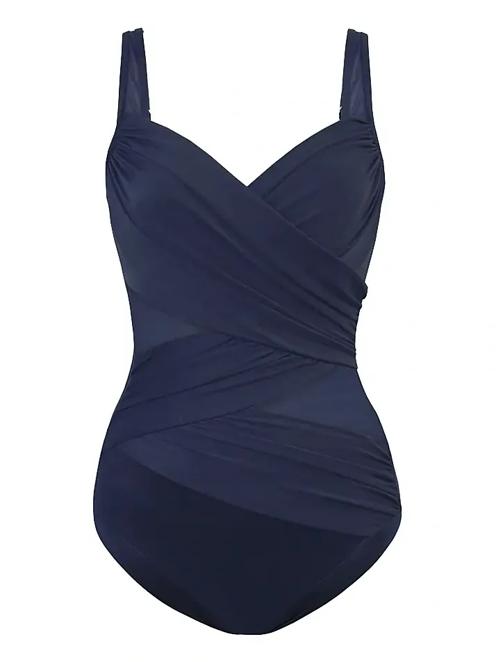 Women's Network Madero Ruched Criss Cross One-Piece Swimsuit Women's Network Madero Ruched Criss Cross One-Piece Swimsuit