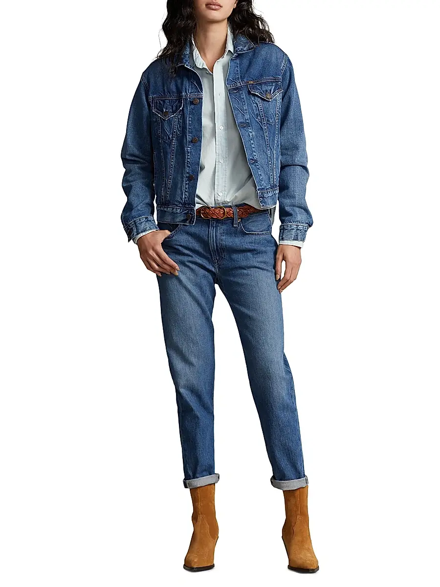Polo Ralph Lauren Women's Denim Trucker Jacket | Thumbnail 2 Polo Ralph Lauren Women's Denim Trucker Jacket | Thumbnail 2
