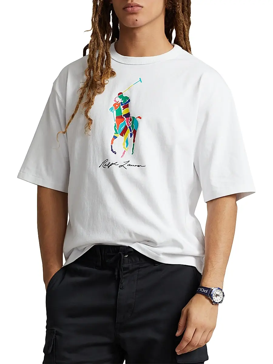 Polo Ralph Lauren Men's Colorblocked Big Pony Logo T-Shirt | Thumbnail 3
