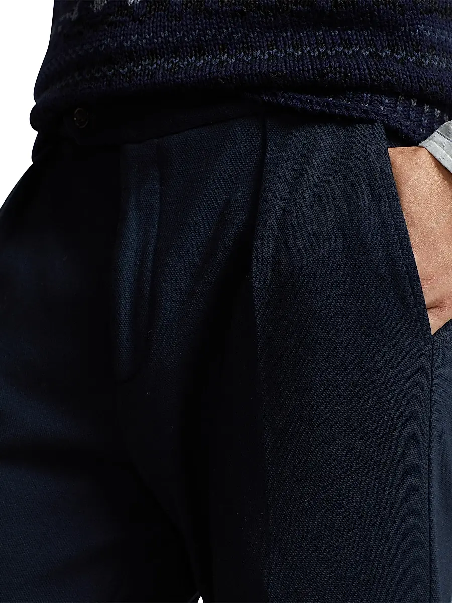 Polo Ralph Lauren Men's Mesh Pleated Trousers | Thumbnail 5