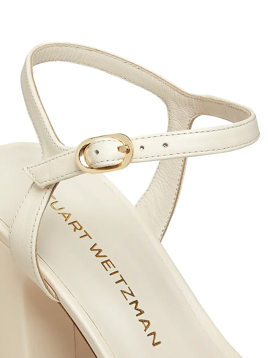 Stuart Weitzman Women's Dayna 100MM Metallic Leather Platform Sandals | Thumbnail 5 Stuart Weitzman Women's Dayna 100MM Metallic Leather Platform Sandals | Thumbnail 5