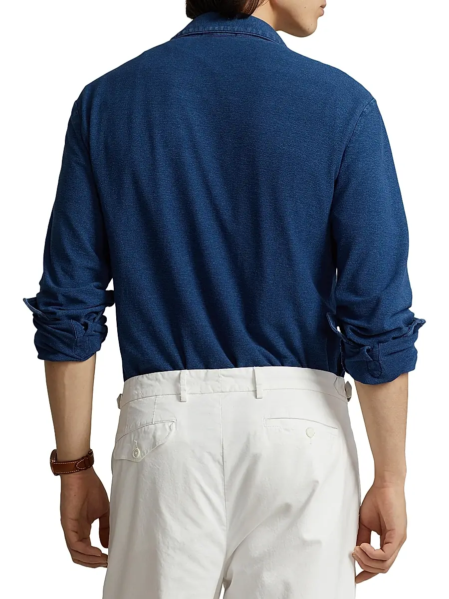Polo Ralph Lauren Men's Long-Sleeve Cotton Camp Sport Shirt | Thumbnail 3 Polo Ralph Lauren Men's Long-Sleeve Cotton Camp Sport Shirt | Thumbnail 3