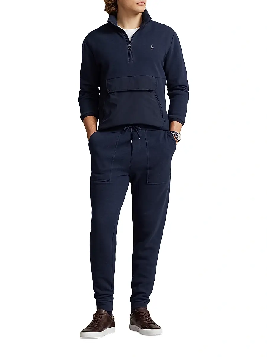 Polo Ralph Lauren Men's Althetic Double-Knit Jacquard Joggers | Thumbnail 2 Polo Ralph Lauren Men's Althetic Double-Knit Jacquard Joggers | Thumbnail 2