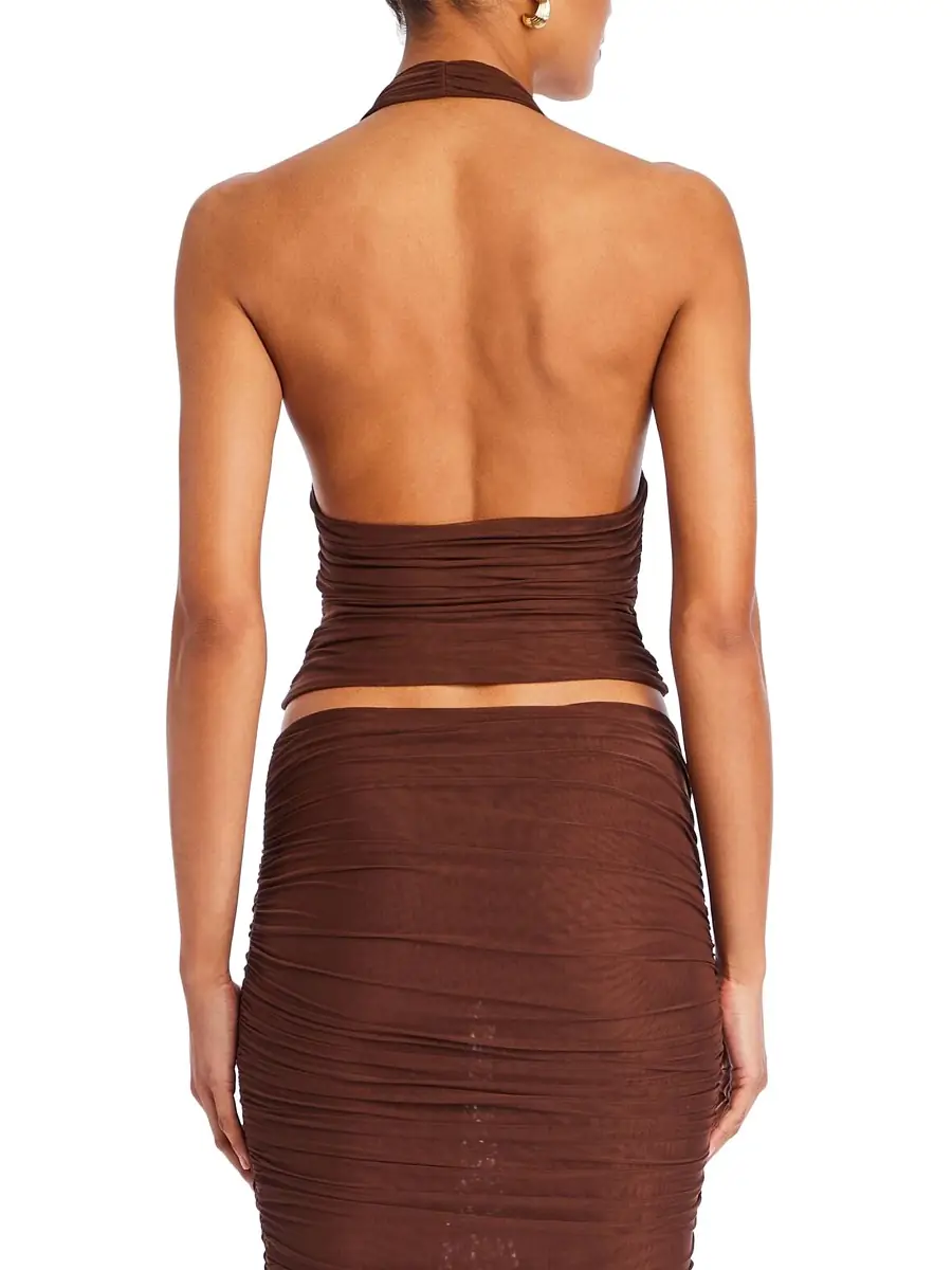SEROYA Women's Bimini Halter Top - Coconut | Thumbnail 2