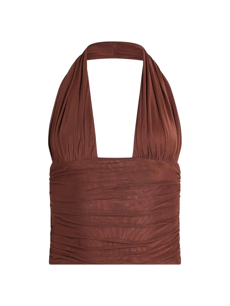 SEROYA Women's Bimini Halter Top - Coconut | Thumbnail 4