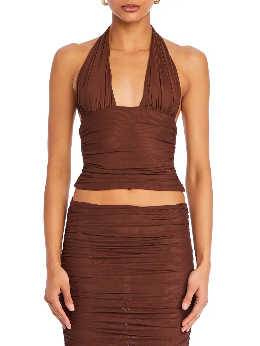 SEROYA Women's Bimini Halter Top - Coconut | Image 1 SEROYA Women's Bimini Halter Top - Coconut | Image 1
