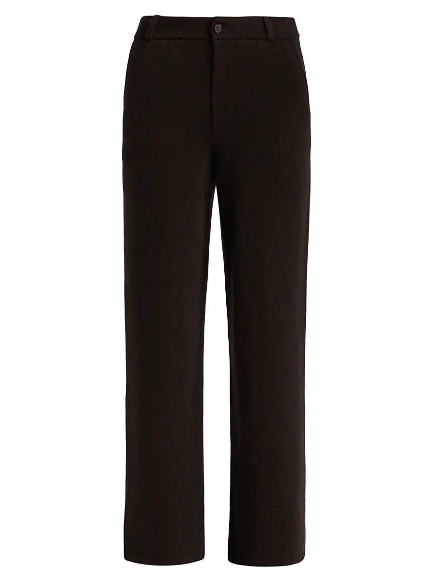 Guest in Residence Women's Cashmere Tailored Wide-Leg Pants - Burnt Cocoa | Image 1 Guest in Residence Women's Cashmere Tailored Wide-Leg Pants - Burnt Cocoa | Image 1
