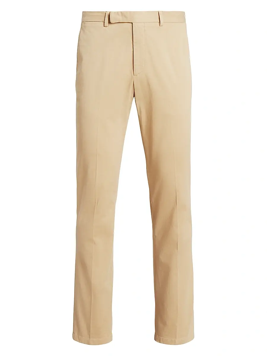 Polo Ralph Lauren Men's Flat-Front Chino Trousers | Image 1 Polo Ralph Lauren Men's Flat-Front Chino Trousers | Image 1