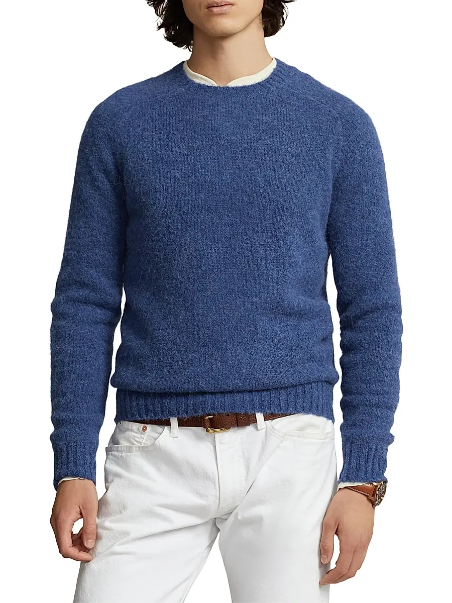Polo Ralph Lauren Men's Wool & Alpaca-Blend Crewneck Sweater | Thumbnail 3