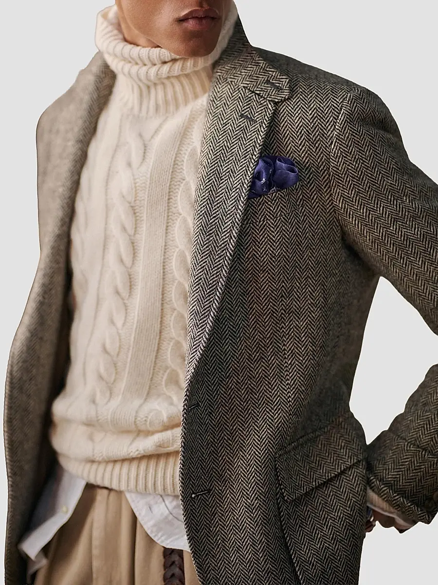 Polo Ralph Lauren Men's Cable-Knit Wool-Cashmere Turtleneck Sweater | Thumbnail 9 Polo Ralph Lauren Men's Cable-Knit Wool-Cashmere Turtleneck Sweater | Thumbnail 9