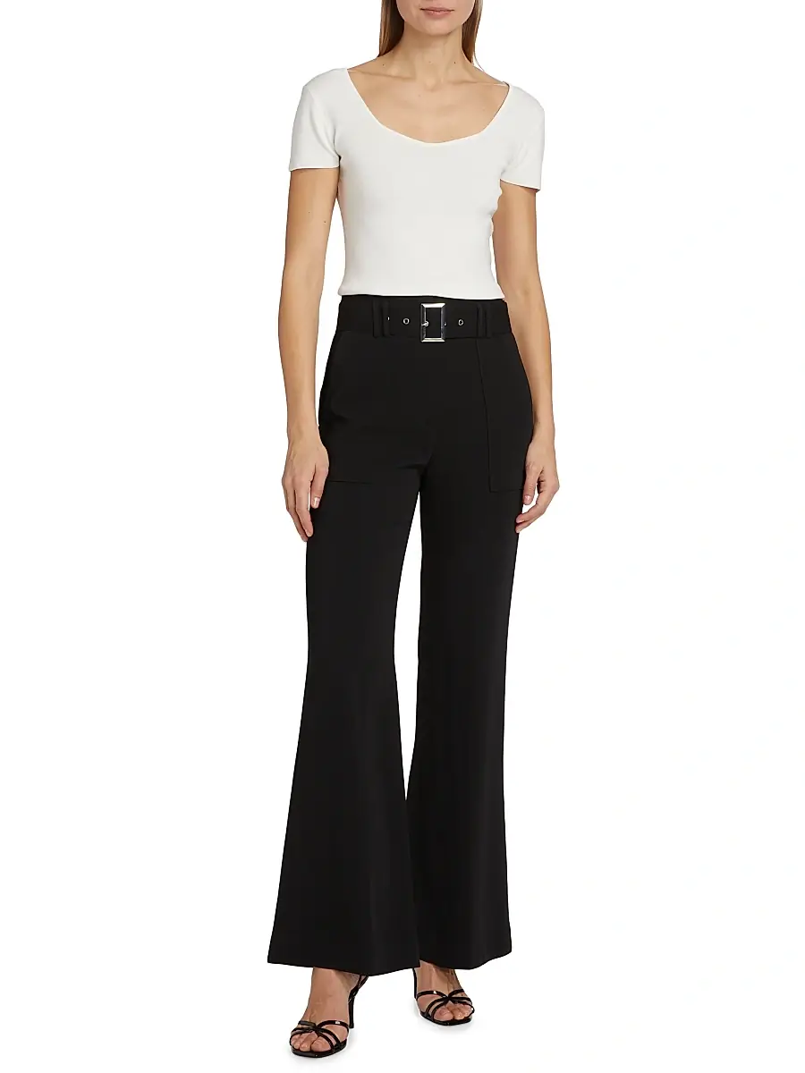 Elie Tahari Women's The Valentina Rib-Knit Top | Thumbnail 2 Elie Tahari Women's The Valentina Rib-Knit Top | Thumbnail 2