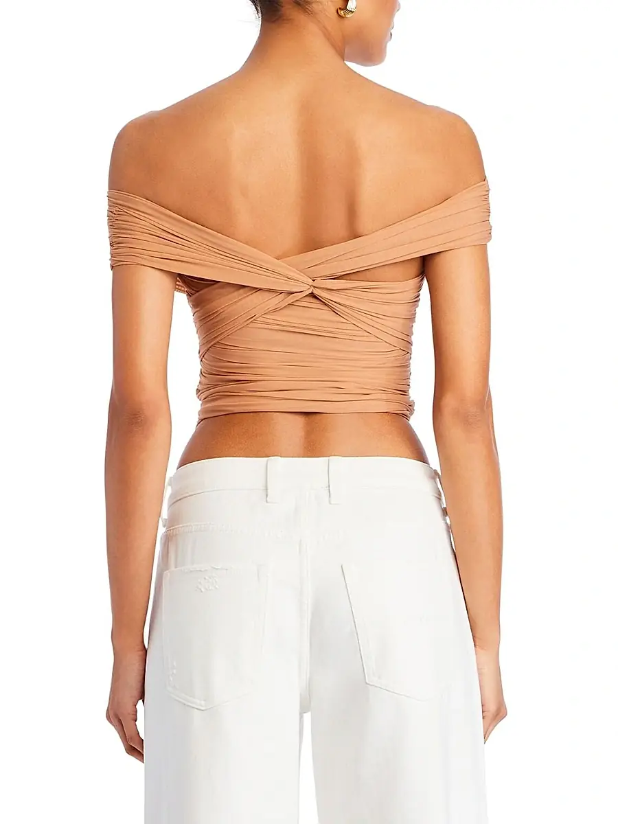SEROYA Women's Aruba Mesh Top - Caramel | Thumbnail 3