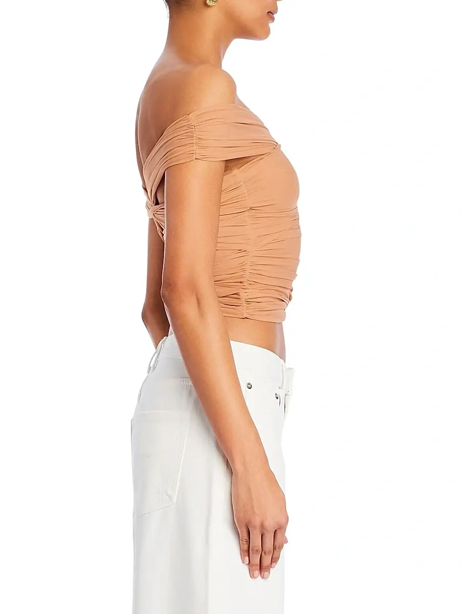 SEROYA Women's Aruba Mesh Top - Caramel | Thumbnail 4