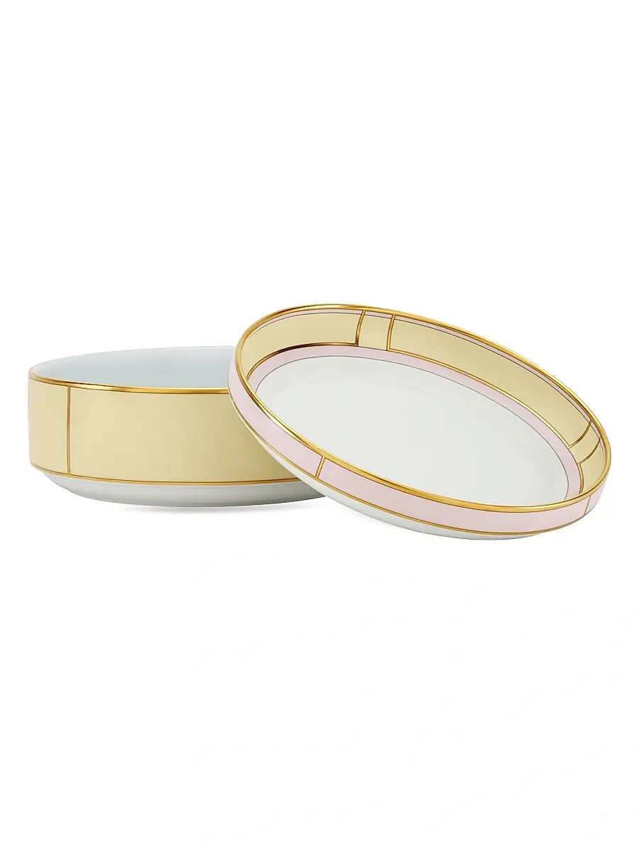 GINORI 1735 Diva Colonna Tureen Porcelain Salad Bowl | Thumbnail 2 GINORI 1735 Diva Colonna Tureen Porcelain Salad Bowl | Thumbnail 2