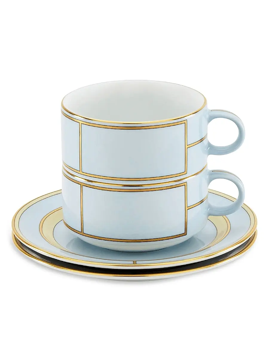 GINORI 1735 Diva Colonna Tea Set For Two 4-Piece Set | Thumbnail 2 GINORI 1735 Diva Colonna Tea Set For Two 4-Piece Set | Thumbnail 2