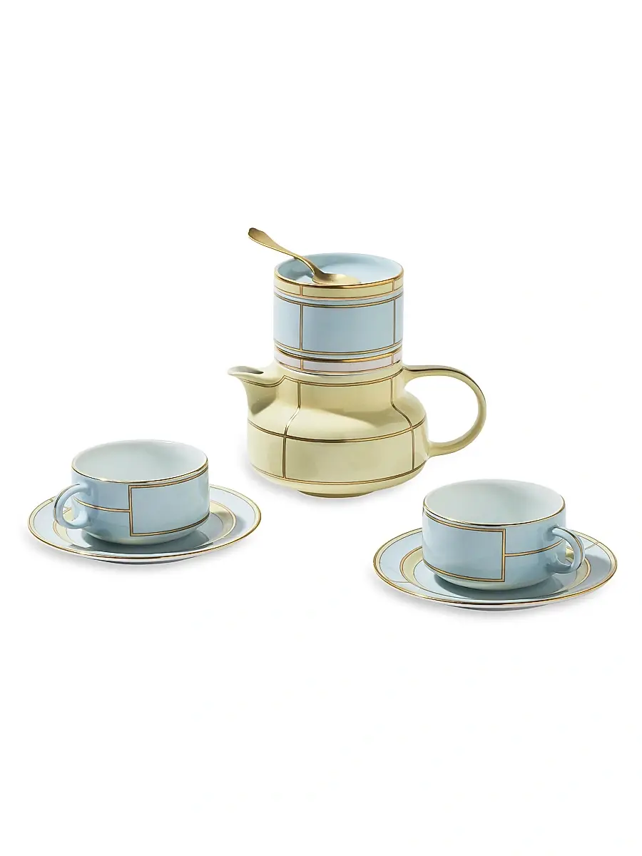 GINORI 1735 Diva Colonna Tea Set For Two 4-Piece Set | Thumbnail 5 GINORI 1735 Diva Colonna Tea Set For Two 4-Piece Set | Thumbnail 5