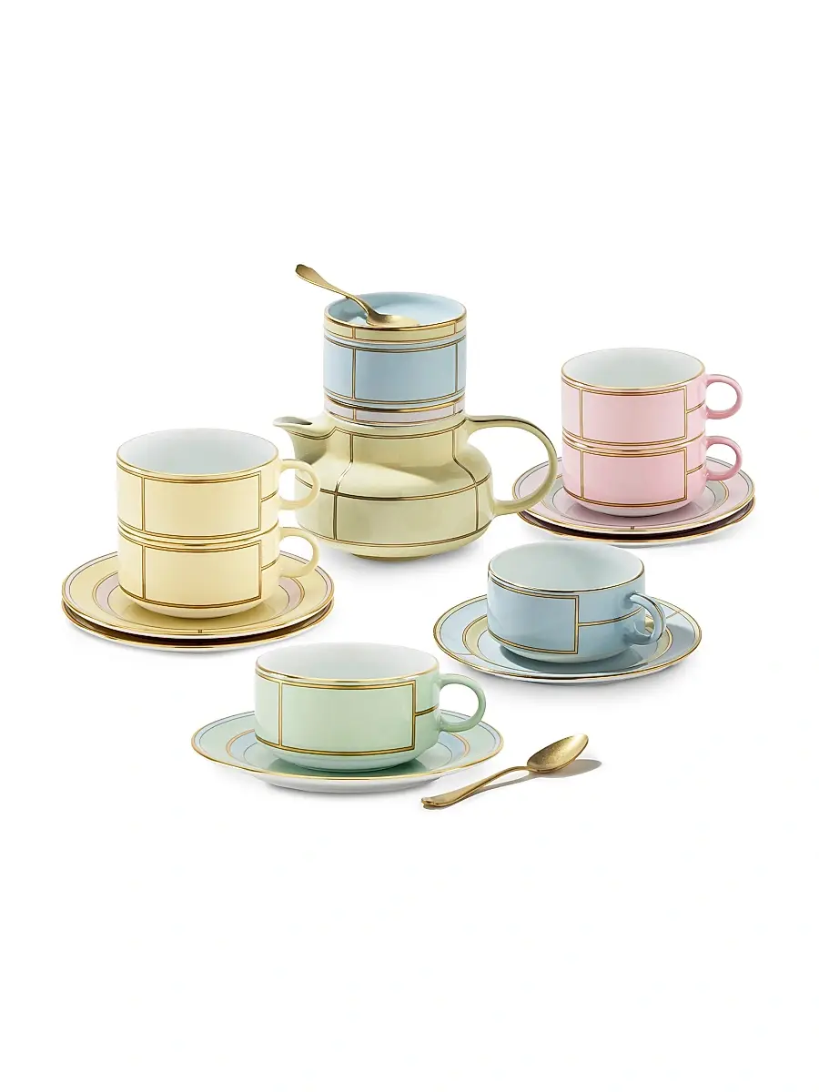 GINORI 1735 Diva Colonna Tea Set For Two 4-Piece Set | Thumbnail 6 GINORI 1735 Diva Colonna Tea Set For Two 4-Piece Set | Thumbnail 6