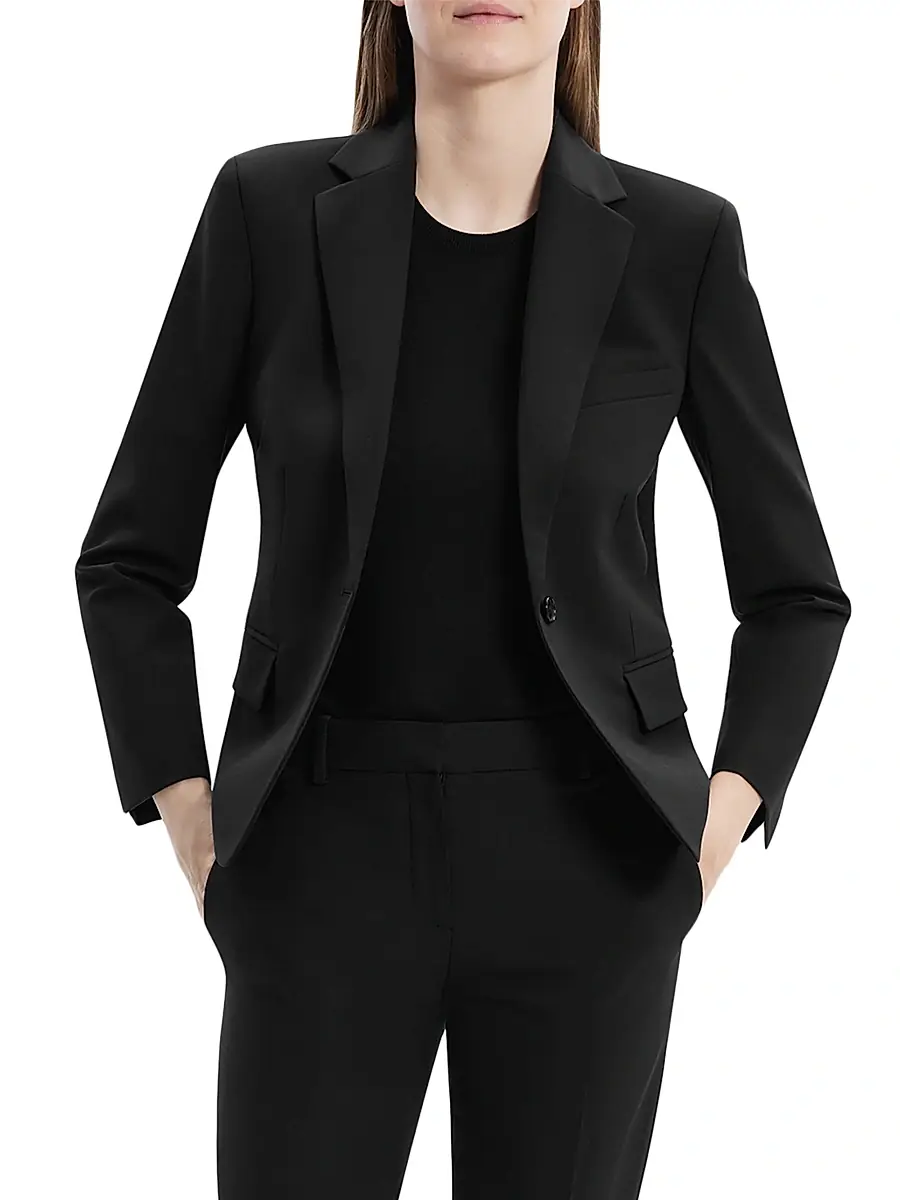 Theory Women's Slim-Fit One-Button Blazer | Thumbnail 3